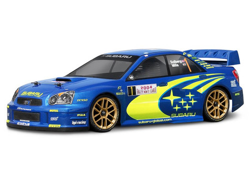 HPI 1/10 Car BODY Shell SUBARU IMPREZA WRC 2004 200mm -CLEAR- #17505