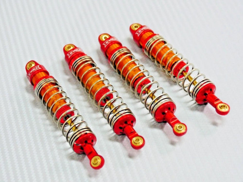 1/10 Truck Suspension Shocks Big Bore 105MM Aluminum (4pcs) RED