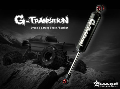 RC 1/10 TRUCK Suspension G-TRANSITION 90MM SHOCK ABSORBER Aluminum BLACK < 4 SET