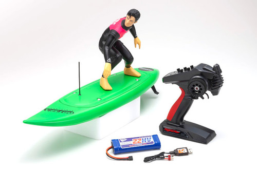 Kyosho RC SURFER 2.4ghz Water Proof Ready To Run -RTR- GREEN- 