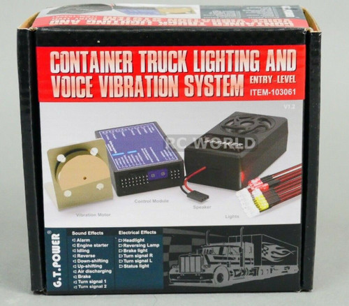 G.T Power 1/10 Truck LIGHTING + SOUND + VIBRATION System For Diesel Semi Trucks