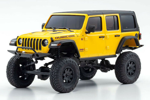 Kyosho RC 1/28 Mini Z JEEP WRANGLER Rubicon Ready Set YELLOW -RTR-