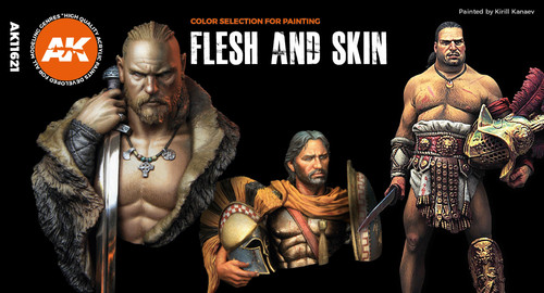 AK Interactive 3G MODEL PAINT Human FLESH & SKIN Colors Set AK-11621