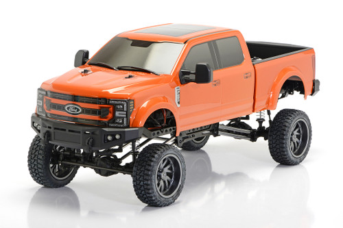 RC 1/10 FORD F250 Lifted Pick Up 4X4 KG1 Truck *RTR* -ORANGE-