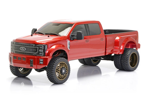 RC 1/10 FORD F450 Dually Pick Up BODY SHELL Pre-Painted -RED-