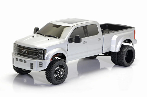 RC 1/10 FORD F450 Dually Pick Up BODY SHELL Pre-Painted -SILVER-