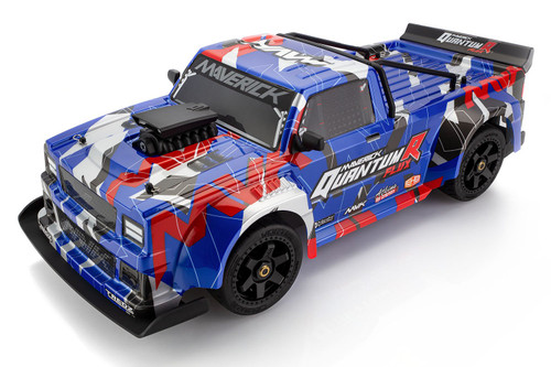 HPI 1/8 RC Maverick BRUSHLESS QuantumR Flux AWD Street Truck -RTR - BLUE