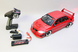 RC 1/10 Mitsubishi EVO Voltex Evo RTR W/ LED /Sound -RED-