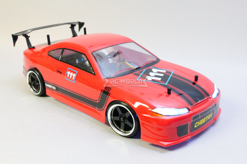 RC 1/10 Drift Nissan Skyline S15 Drift Car RTR W/ LED *RED*