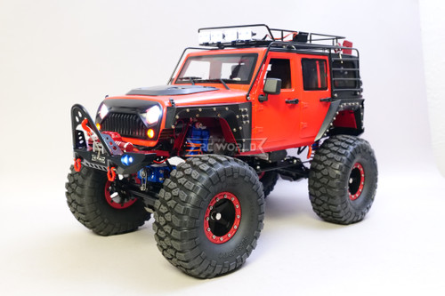 Custom 1/10 RC JEEP WRANGLER RUBICON 2-Speed 8.4V 150mm *RTR* RED