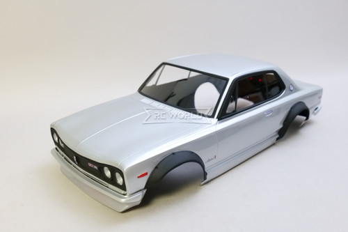 1/10 RC Car BODY Shell NISSAN GTR SKYLINE Body -SILVER- *FINISHED*