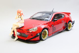 RC 1/10 TOYOTA 86 LB Pandem Wide Body W/ LED * RTR* -RED-