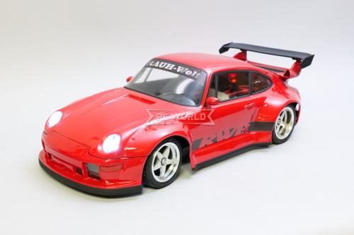 Custom Tamiya 1/10 RC PORSCHE RWB w/ L.E.D Lights -RTR- *RED*