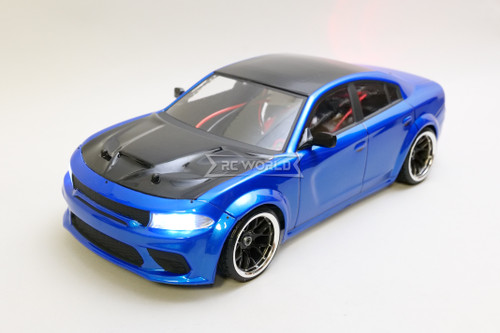 RC 1/10 DODGE CHARGER SRT AWD Drift RTR W/ LEDS *BLUE*