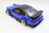 RC 1/10 Drift NISSAN 180SX Brushless w/ Pop Up Lights + Sounds -RTR- BLUE