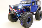 Custom 1/10 RC JEEP WRANGLER Rubicon 4X4 w/ LED 2- Speed 11.1V *RTR* -BLUE-