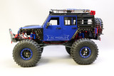 Custom 1/10 RC JEEP WRANGLER Rubicon 4X4 w/ LED 2- Speed 11.1V *RTR* -BLUE-