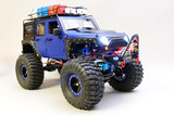 Custom 1/10 RC JEEP WRANGLER Rubicon 4X4 w/ LED 2- Speed 11.1V *RTR* -BLUE-