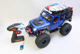 Custom 1/10 RC JEEP WRANGLER Rubicon 4X4 w/ LED 2- Speed 11.1V *RTR* -BLUE-