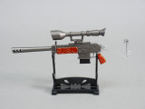 1/8 SEMI-AUTO SNIPER RIFLE w/ SCOPE GUN  Metal  Weapon 