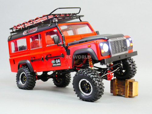 RC 1/10 Land Rover DEFENDER 110 G4 Challenge 4X4 Truck 8.4V w/ Engine Sounds 