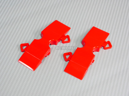 Rc Track Parts STRAIGHT SHORT Tetsujin Kerbs -RED- (20pcs)