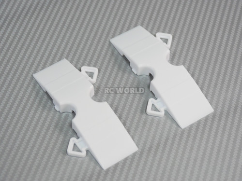 Rc Track Parts STRAIGHT SHORT Tetsujin Kerbs -WHITE- (20pcs)