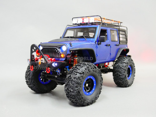 1/10 RC JEEP WRANGLER RUBICON Roof Rack 2-SPEED Rock Crawler 8.4V *RTR*