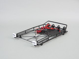 RC Scale Metal Roof Rack W/ Spare 4 Hella + 2 IPF LED Spot Lights