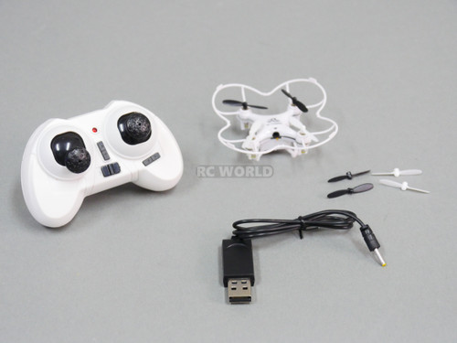 Micro RACING DRONE High Performance Quadcopter 20MPH W/ Flipping RTF White