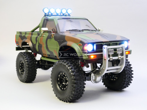 1/10 RC Truck Pick Up TOYOTA Camo 4x4 RTR 3-Speed W/ LED