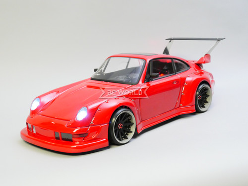 RC 1/10 PORSCHE 911 Turbo RWB Brushless RTR W/ LED W/ Sound -RED-