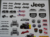 Jeep Decals Stickers for 1/10 RC Crawlers