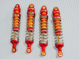 1/10 RC TRUCK All METAL SUSPENSION SHOCKS For Axial HPI Traxxas (4 pcs) Red