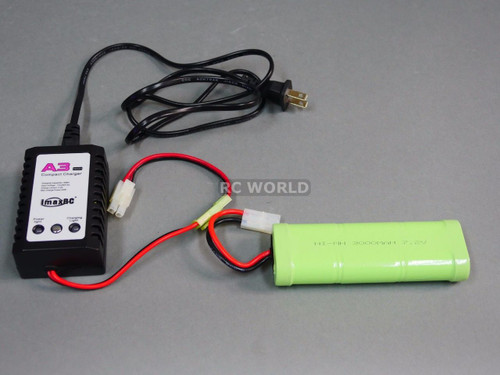 7.2V 3000MAH  6 Cell BATTERY PACK + Quick CHARGER For Axial SCX10