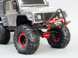 For Traxxas TRX-4 Front + Rear METAL BUMPERS W/LED Lights + Hitch 