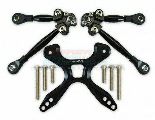 For Traxxas 4-TEC 2.0 TIE RODS + STABILIZER Upgrade GT049RA - BLACK -