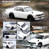 1/64 NISSAN SKYLINE 2000 GT-R KPGC10 Expo Die cast Model Car -WHITE-