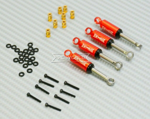 1/24 Axial SCX24 Upgrade METAL Suspension SHOCKS Aluminum Internal 36mm (4) pcs RED