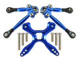 For Traxxas 4-TEC 2.0 TIE RODS + STABILIZER Upgrade GT049RA - BLUE -