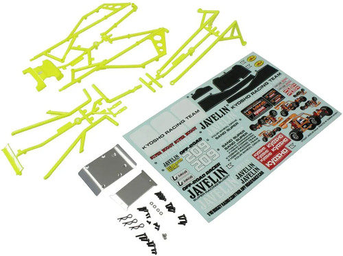 Kyosho Javelin BODY FRAME W/ Decals *YELLOW* #OTB247Y