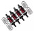 For Traxxas 1/10 SUSPENION SHOCKS Front +Rear 4-Tec (4pcs) GT5860FR-RED-