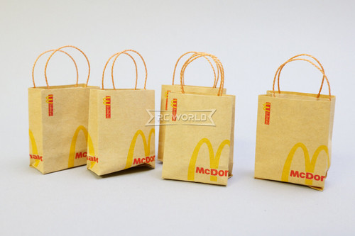 RC 1/10 Scale FAST FOOD Resturant Bags McDonalds (5) BAG