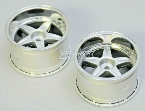 Kawada 1/10 Car Wheels 5 STAR Plated WIDE SET 32mm (2PCS) #TU36P