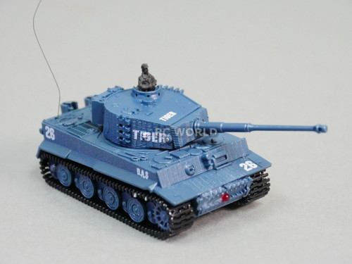 RC Micro TANK Mini RC KING TIGER TANK  W/ Engine Sounds GRAY