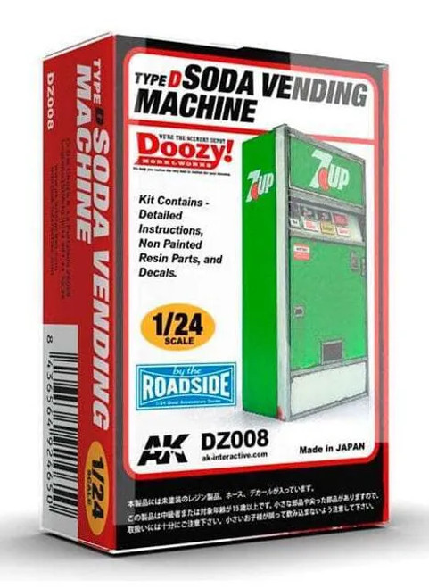 Doozy 1/24 Soda VENDING Machine 7 UP Resin Plastic Model Kit 