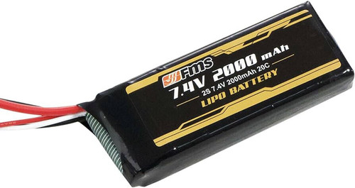 FMS 7.4V 2000MAH 2S LIPO BATTERY Pack 20C W/ XT30 Connector For FMS H1 #C1629