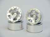 For Axial SCX24 1/24 METAL WHEELS RIMS Beadlock 27mm (4) pcs SILVER