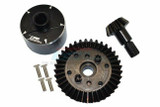 GPM Arrma Granite STEEL Gear 37T & PINION 13T W/ DIFF Case MAG1200S -BLACK-