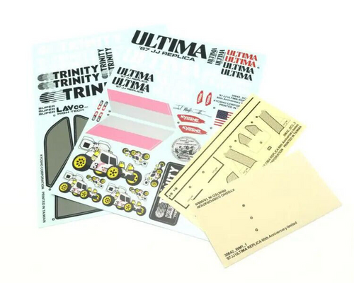 Kyosho DECALS Ultima JJ 1987 JOEL JOHNSON Stickers #UTD001